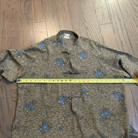 VTG KRIZIA SILK KIMONO TOP BLOUSE SIZE 42
